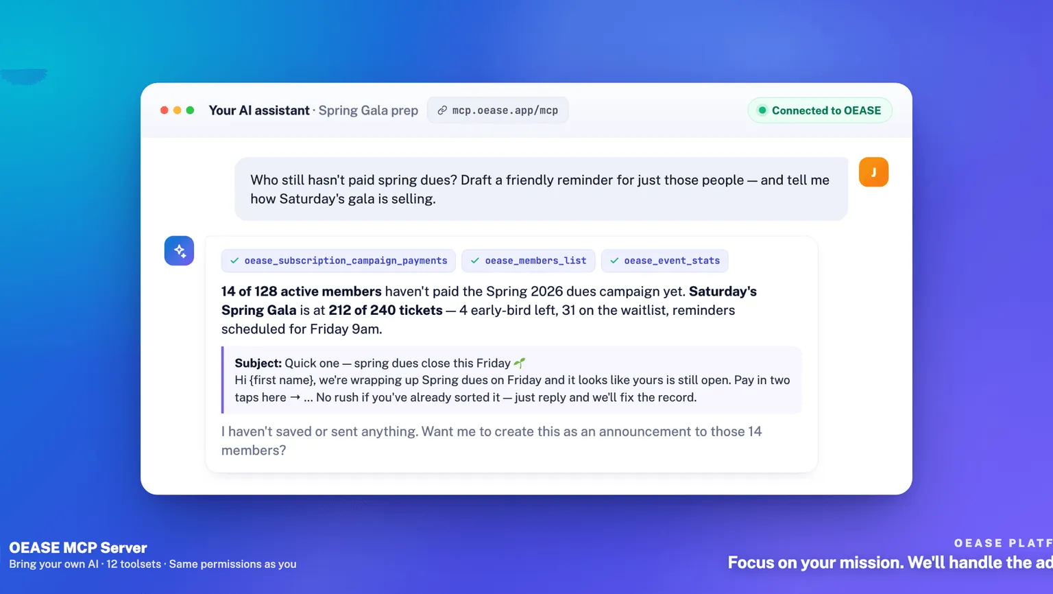 Your AI Assistant Can Finally Do the Admin — Meet the OEASE MCP Server